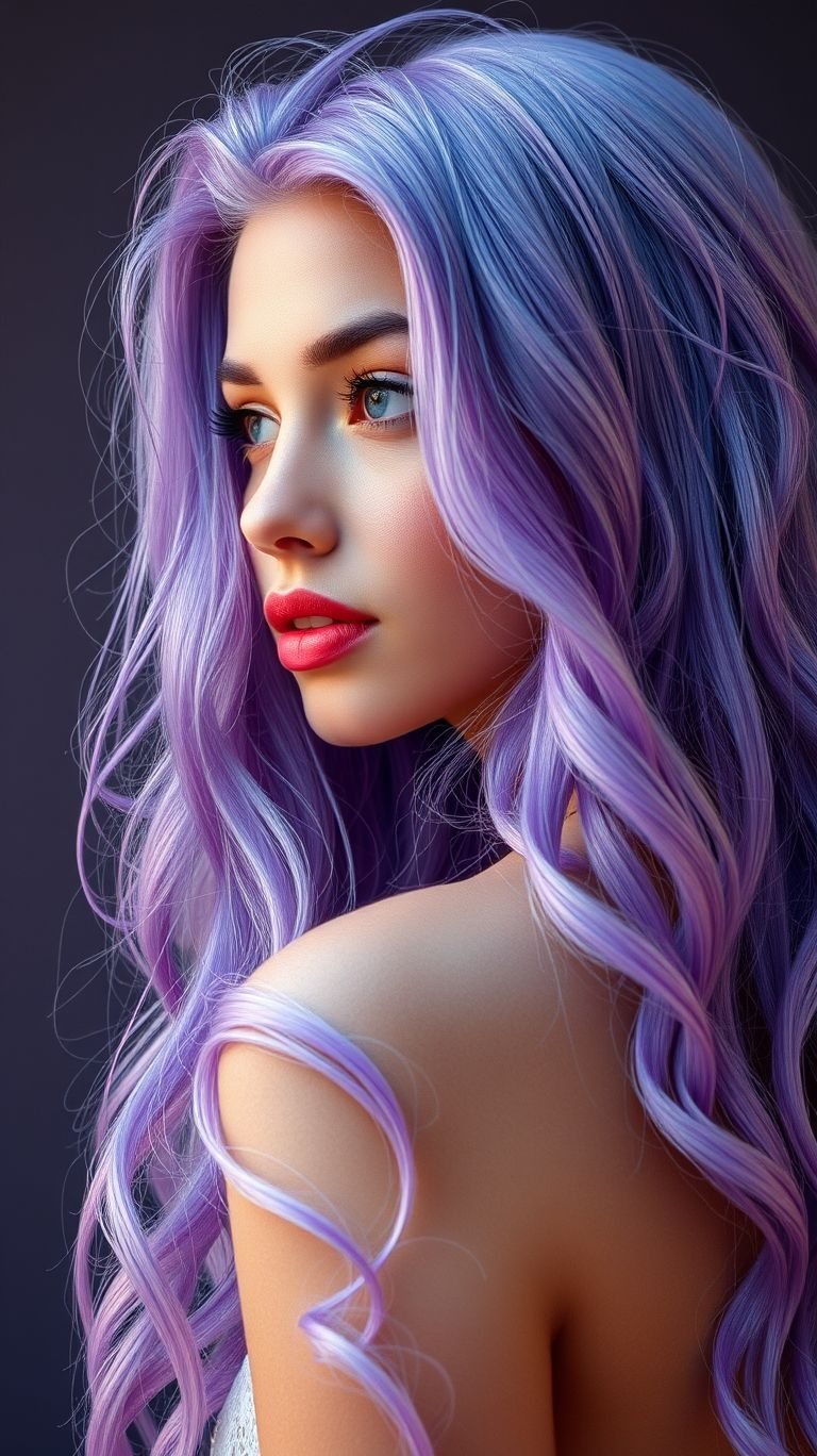 A little bit of mystery always looks good on you. The deep, smoky root adds a gorgeous, moody depth to the soft lavender, creating some of the most alluring and enchanting Hair Color Ideas we've ever seen.