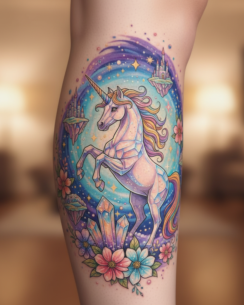Want a tattoo that’s mythical and meaningful? Unicorns are Magical Tattoos for women who live with wonder and walk with confidence.