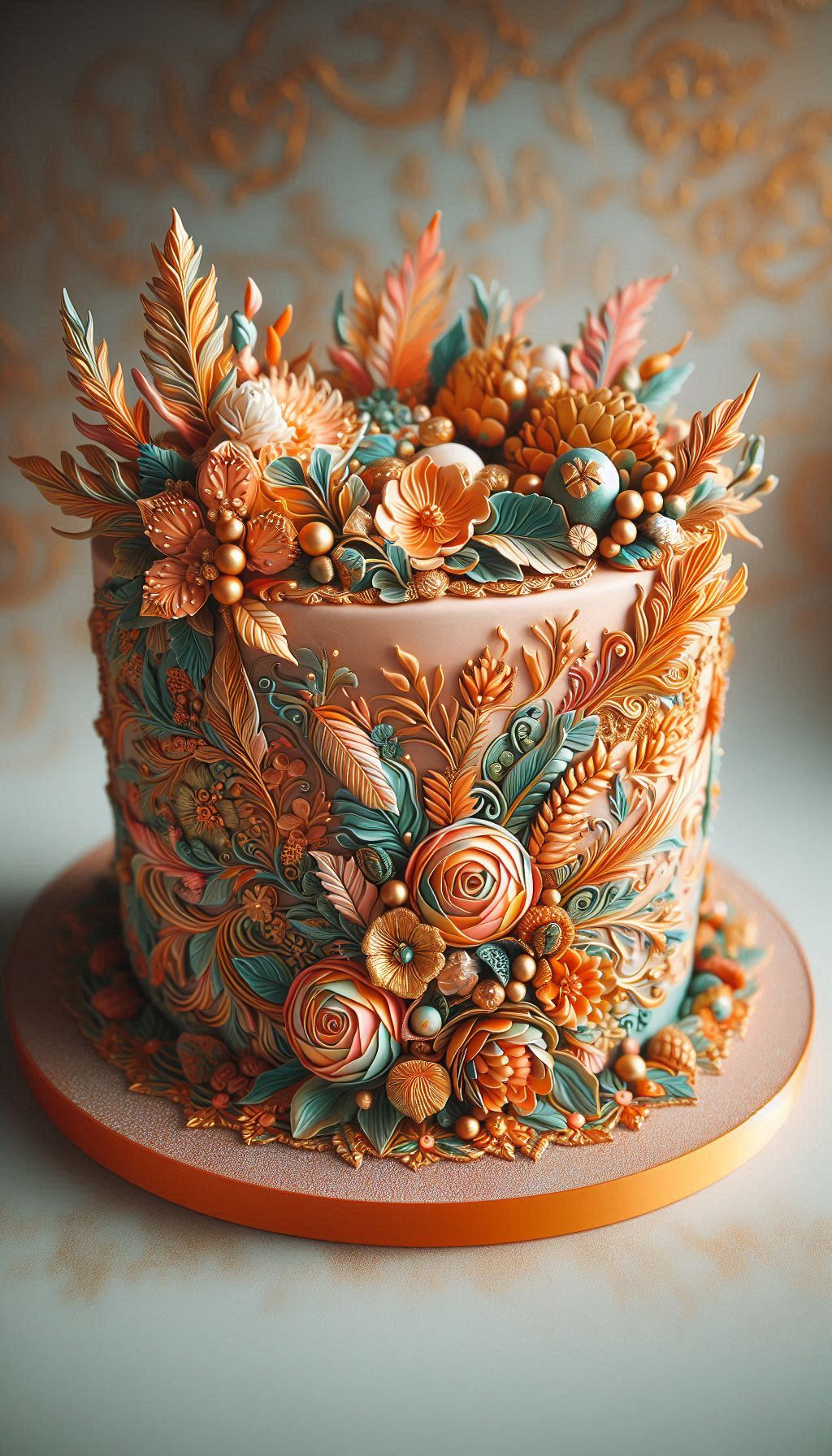 This is the kind of wedding cake that looks like a gentle breeze just blew through a meadow and decorated it for you. The charm of a Wildflower Whimsy design lies in its fresh, organic, and just-picked feel. A truly enchanting wedding cake for the free-spirited couple.