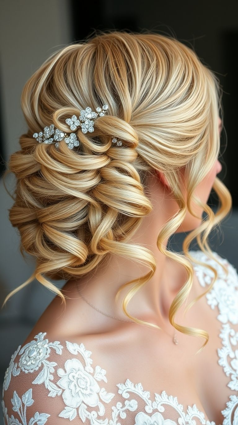 Whether it’s a low bun or a high drama updo, these wedding hairstyles are pure elegance.