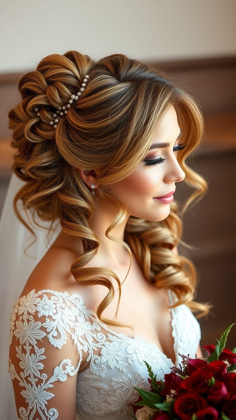 These wedding hairstyles are the kind that make you feel like royalty—without the drama.