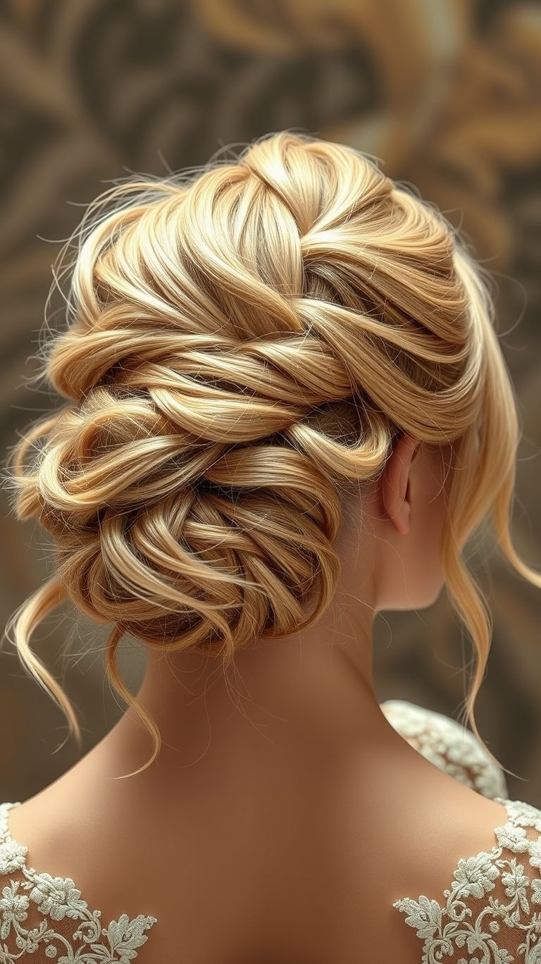 This isn't just a hairstyle; it's a work of art that you get to wear. When you want to feel like a masterpiece, you choose from wedding hairstyles like this one.