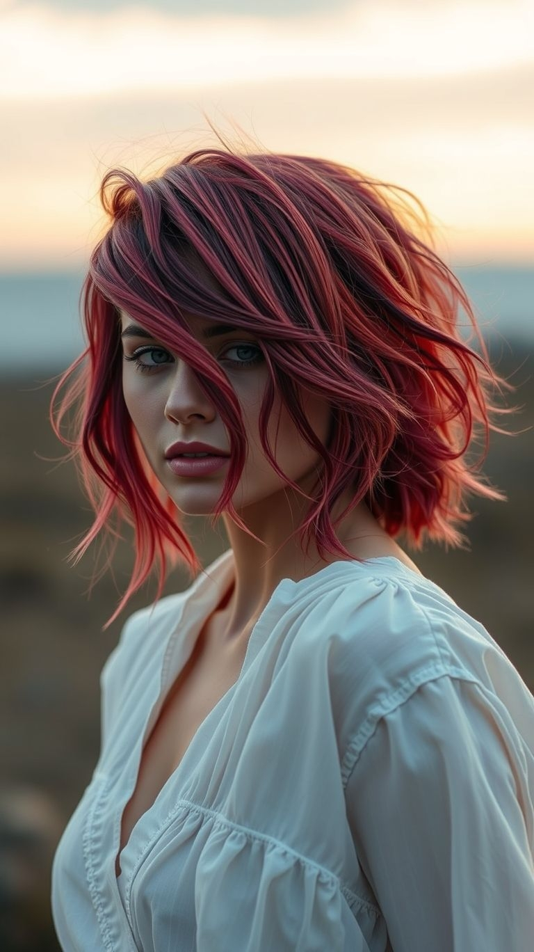 84 Short Hair Color Ideas That Totally Wow | Pocoko These red hair color ideas prove that short hair can still make a big statement. Perfect for anyone who loves passion, power, and a pop of color.